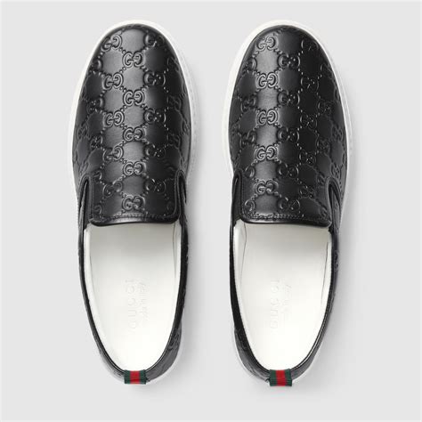 men black gucci shoes|Gucci men's slip on shoes.